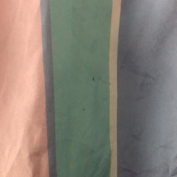 Vintage 1980’s - All Hours- pastel striped silky blouse- roll sleeves- large - Picture 8 of 8